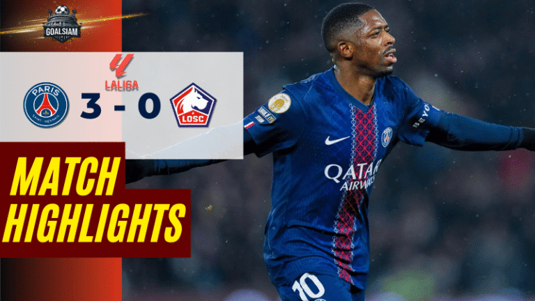 ไฮไลท์บอลวันนี้ ลีกเอิง ฝรั่งเศส 2025/26 เปแอสเช พบกับ ลีลล์ 16/1/69