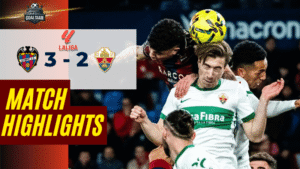 ไฮไลท์บอลวันนี้ ลาลีกา สเปน 2025/26 เลบันเต้ พบกับ เอลเช่ 23/1/69