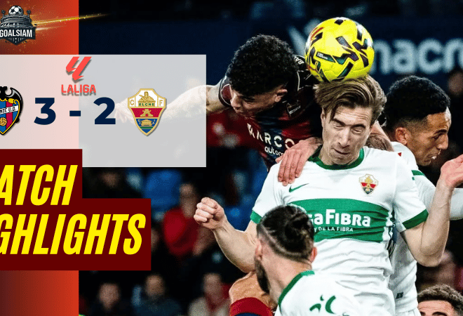 ไฮไลท์บอลวันนี้ ลาลีกา สเปน 2025/26 เลบันเต้ พบกับ เอลเช่ 23/1/69