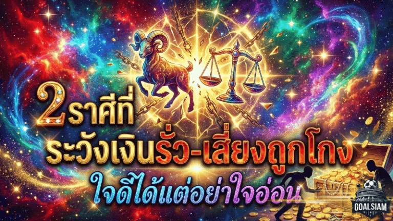 2 ราศีที่ หมอช้าง ส่งสัญญาณแรง! GOALSIAM พา ดูดวงวันนี้ ระวังเงินรั่ว-เสี่ยงถูกโกง ใจดีได้แต่อย่าใจอ่อน