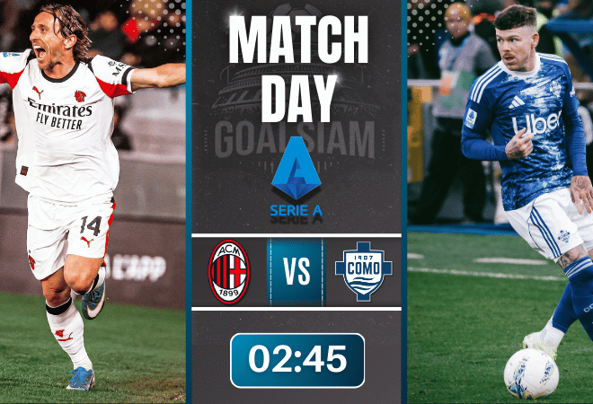 ดูบอลออนไลน์ กัลโช่ เซเรีย อา ถ่ายทอดสด เอซี มิลาน พบกับ โคโม่ 18/2/69