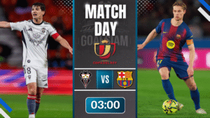 ดูบอลออนไลน์ โกปา เดล เรย์ ถ่ายทอดสด อัลบาเซเต้ พบกับ บาร์เซโลน่า 3/2/69