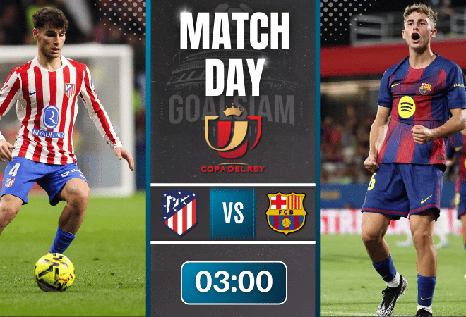 ดูบอลออนไลน์ โกปา เดล เรย์ ถ่ายทอดสด แอตมาดริด พบกับ บาร์เซโลน่า 12/2/69