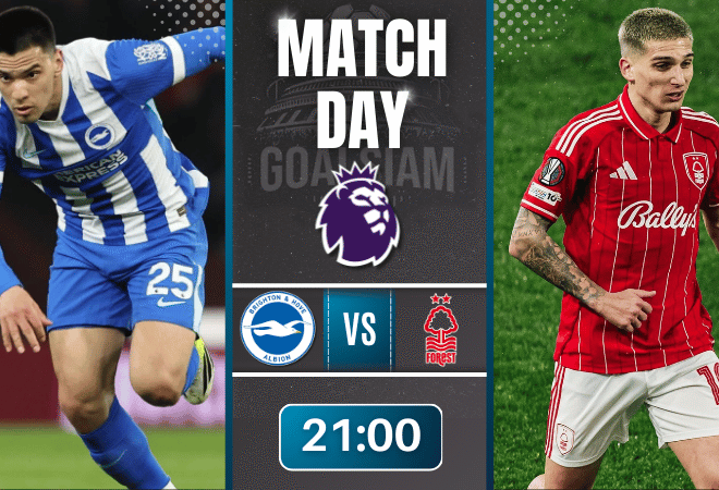 ดูบอลออนไลน์ พรีเมียร์ลีก อังกฤษ ถ่ายทอดสด ไบรท์ตัน พบกับ น็อตติ้งแฮม ฟอเรสต์ 1/3/69