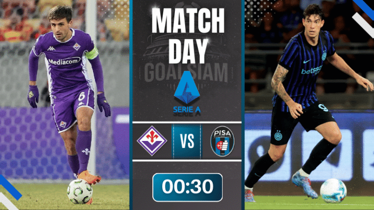 ดูบอลออนไลน์ กัลโช่ เซเรีย อา ถ่ายทอดสด ฟิออเรนติน่า พบกับ ปิซ่า 23/2/69