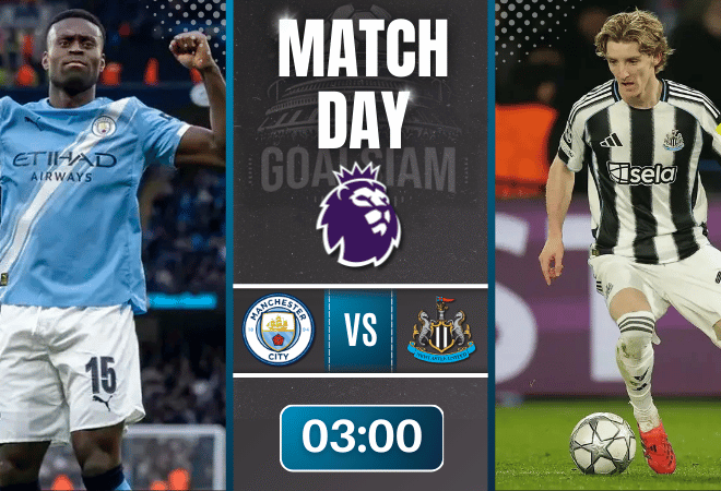 ดูบอลออนไลน์ พรีเมียร์ลีก อังกฤษ ถ่ายทอดสด แมนซิตี้ พบกับ นิวคาสเซิ่ล 21/2/69