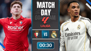 ดูบอลออนไลน์ ลาลีกา สเปน ถ่ายทอดสด โอซาซูน่า พบกับ เรอัล มาดริด 21/2/69