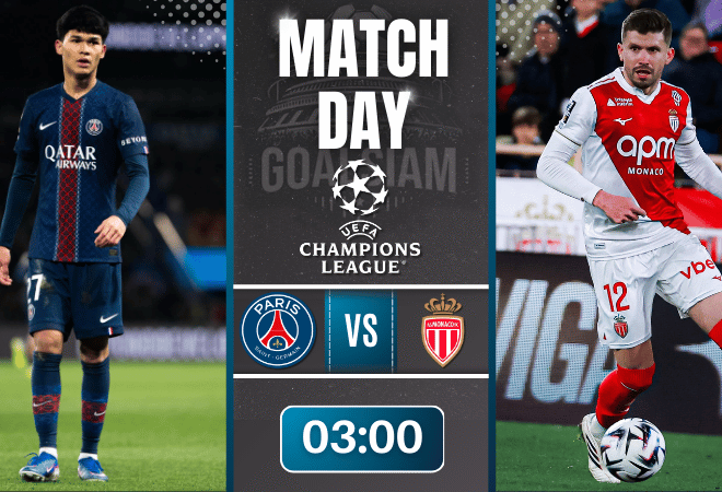 ดูบอลออนไลน์ ยูฟ่า แชมเปี้ยนส์ ลีก ถ่ายทอดสด เปแอสเช พบกับ โมนาโก 25/2/69