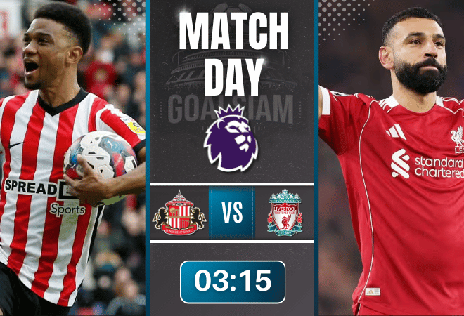 ดูบอลออนไลน์ พรีเมียร์ลีก อังกฤษ ถ่ายทอดสด ซันเดอร์แลนด์ พบกับ ลิเวอร์พูล 11/2/69