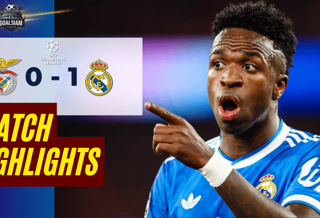 ไฮไลท์บอลวันนี้ ยูฟ่า แชมเปี้ยนส์ ลีก 2025/26 เบนฟิก้า พบกับ เรอัล มาดริด 17/2/69