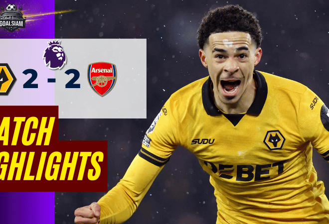 ไฮไลท์บอลวันนี้ พรีเมียร์ลีก อังกฤษ 2025/26 วูล์ฟแฮมป์ตัน พบกับ อาร์เซนอล 18/2/69