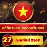 สถิติหวยฮานอย 27 กุมภาพันธ์ 2569 อัปเดตสถิติพร้อมวิเคราะห์เลขมาแรงทุกประเภท