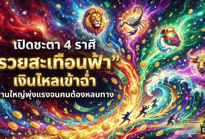 อย่างเดือด! 🔥 ดูดวง GOALSIAM เปิดชะตา 4 ราศี “รวยสะเทือนฟ้า” เงินไหลเข้าฉ่ำ งานใหญ่พุ่งแรงจนคนต้องหลบทาง