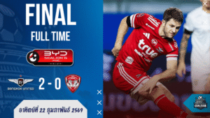 ผลบอลสด บ้านผลบอล ไทยลีก: แข้งเทพตบกิเลน 2-0 “โคโซวิช” เหมาเบิ้ล—เมืองทองครองบอลเยอะ แต่ครองความเจ็บปวดมากกว่า