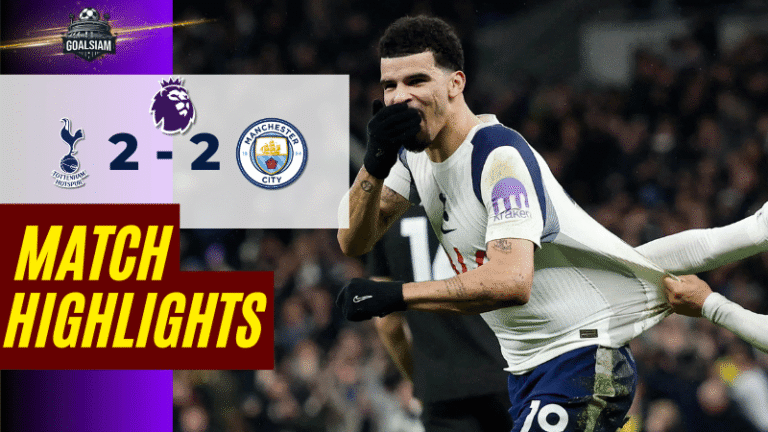 ไฮไลท์บอลวันนี้ พรีเมียร์ลีก อังกฤษ 2025/26 สเปอร์ส พบกับ แมนซิตี้ 1/2/69