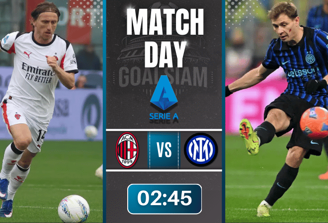 ดูบอลออนไลน์ กัลโช่ เซเรีย อา ถ่ายทอดสด เอซี มิลาน พบกับ อินเตอร์ มิลาน 8/3/69