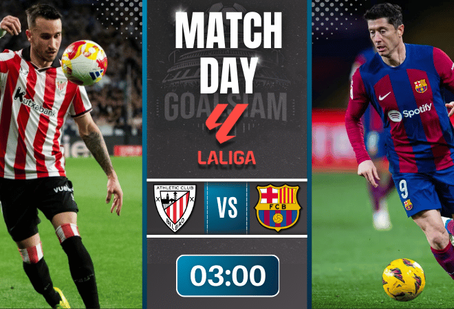 ดูบอลออนไลน์ ลาลีกา สเปน ถ่ายทอดสด แอธเลติก บิลเบา พบกับ บาร์เซโลน่า 7/3/69