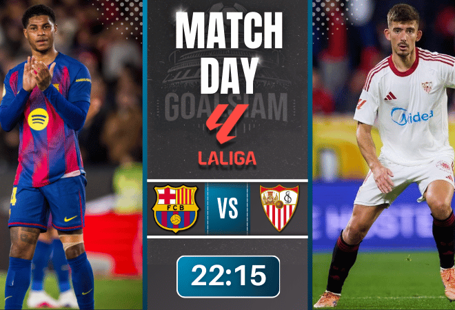 ดูบอลออนไลน์ ลาลีกา สเปน ถ่ายทอดสด บาร์เซโลน่า พบ เซบีย่า 14/3/69