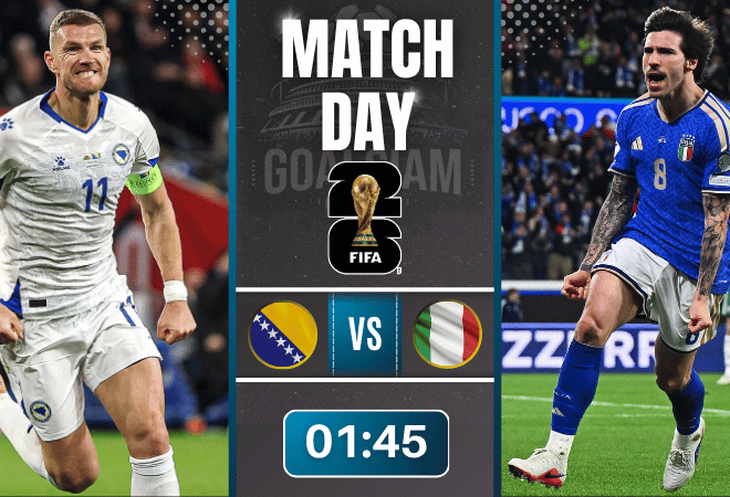 ดูบอลออนไลน์ ฟุตบอลโลก รอบคัดเลือก โซนยุโรป ถ่ายทอดสด บอสเนียฯ พบ อิตาลี 31/3/69