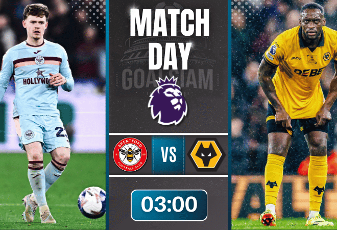 ดูบอลออนไลน์ พรีเมียร์ลีก อังกฤษ ถ่ายทอดสด เบรนท์ฟอร์ด พบ วูล์ฟแฮมป์ตัน 16/3/69