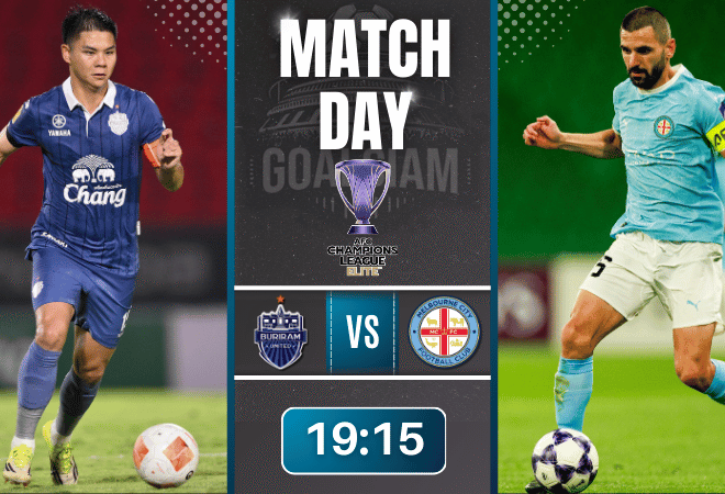 ดูบอลออนไลน์ เอเอฟซี แชมเปี้ยนส์ ลีก อีลิท ถ่ายทอดสด บุรีรัมย์ ยูไนเต็ด พบกับ เมลเบิร์น ซิตี้ 10/3/69