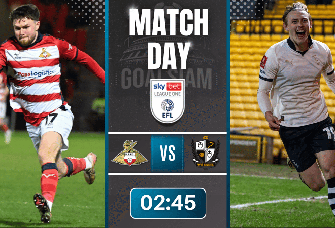 ดูบอลออนไลน์ ลีก วัน อังกฤษ ถ่ายทอดสด ดอนคาสเตอร์ โรเวอร์ส พบ พอร์ท เวล 24/3/69