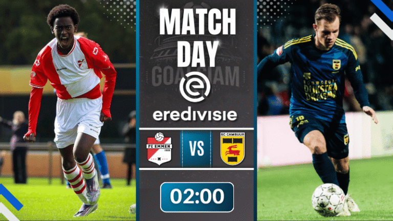 ดูบอลออนไลน์ ฮอลแลนด์ ดิวิชั่น 2 ถ่ายทอดสด เอ็มเมน พบ คัมบูร์ 24/3/69