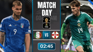 ดูบอลออนไลน์ ฟุตบอลโลก 2026 รอบคัดเลือก โซนยุโรป ถ่ายทอดสด อิตาลี พบ ไอร์แลนด์เหนือ 26/3/69