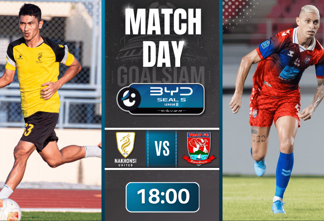 ดูบอลออนไลน์ BYD SEAL 5 ลีกสอง ถ่ายทอดสด นครศรี ยูไนเต็ด พบ ตราด เอฟซี 29/3/69