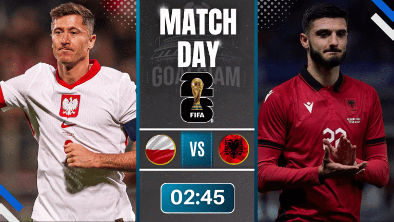 ดูบอลออนไลน์ ฟุตบอลโลก 2026 รอบคัดเลือก โซนยุโรป ถ่ายทอดสด โปแลนด์ พบ แอลเบเนีย 26/3/69