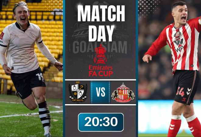 ดูบอลออนไลน์ เอฟเอ คัพ อังกฤษ ถ่ายทอดสด พอร์ท เวล พบกับ ซันเดอร์แลนด์ 8/3/69