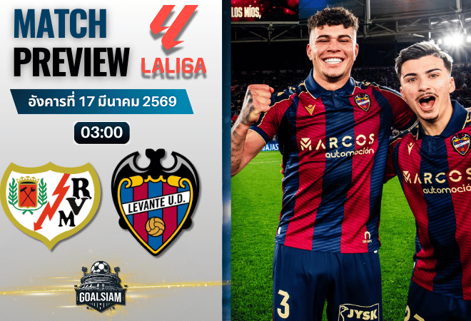 วิเคราะห์บอล ราโย บาเยกาโน่ พบ เลบันเต้ | ลาลีกา สเปน พร้อมอัปเดตผลบอลสด