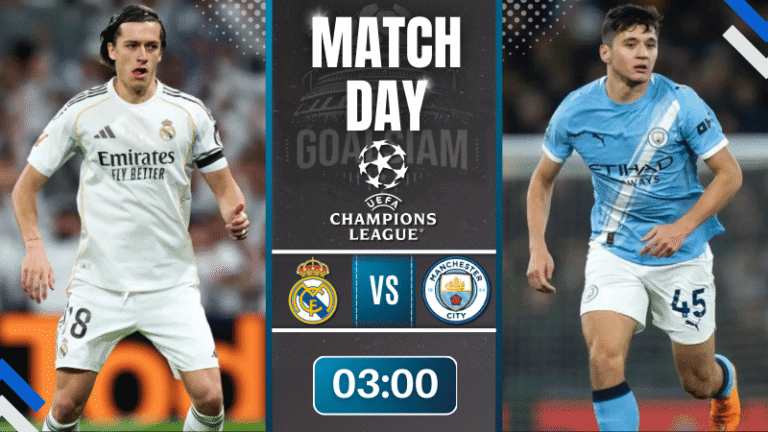 ดูบอลออนไลน์ ยูฟ่า แชมเปี้ยนส์ ลีก ถ่ายทอดสด เรอัล มาดริด พบกับ แมนซิตี้ 11/3/69