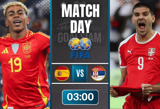 ดูบอลออนไลน์ กระชับมิตรทีมชาติ ถ่ายทอดสด สเปน พบ เซอร์เบีย 27/3/69