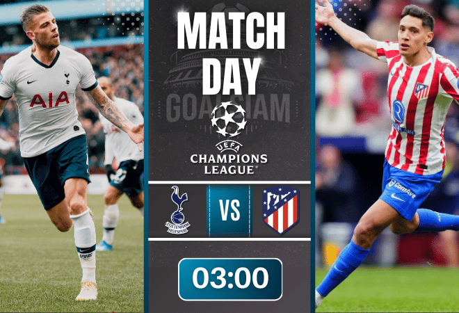 ดูบอลออนไลน์ ยูฟ่า แชมเปี้ยนส์ ลีก ถ่ายทอดสด สเปอร์ส พบ แอตเลติโก้ มาดริด 18/3/69