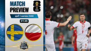 วิเคราะห์บอล สวีเดน พบ โปแลนด์ | ฟุตบอลโลก รอบคัดเลือก โซนยุโรป พร้อมอัปเดตผลบอลสด