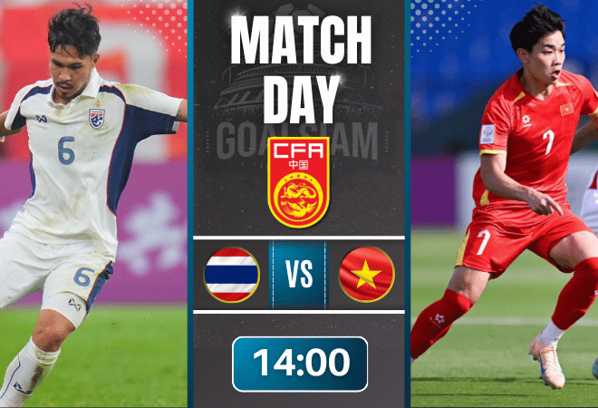 ดูบอลออนไลน์ ฟุตบอลสี่เส้า CFA Team China ถ่ายทอดสด ทีมชาติไทย ยู-23 พบ เวียดนาม ยู-23 28/3/69