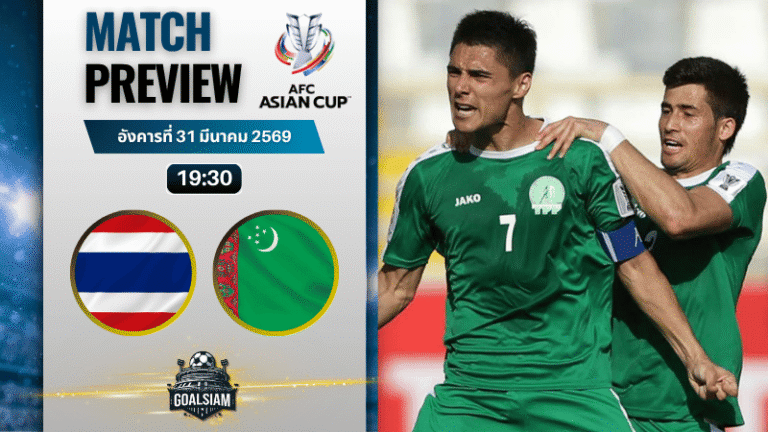 วิเคราะห์บอล ทีมชาติไทย พบ เติร์กเมนิสถาน | ฟุตบอลเอเชียน คัพ รอบคัดเลือก พร้อมอัปเดตผลบอลสด