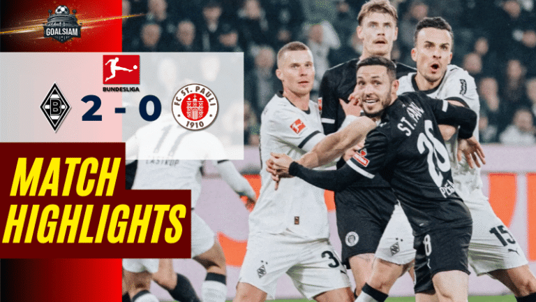 ไฮไลท์บอลวันนี้ บุนเดสลีกา 2025/26 โบรุสเซีย มึนเช่นกลัดบัค พบ ซังต์ เพาลี 13/3/69