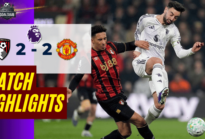 ไฮไลท์บอลวันนี้ พรีเมียร์ลีก อังกฤษ 2025/26 บอร์นมัธ พบ แมนยูไนเต็ด 20/3/69