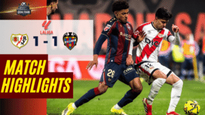 ไฮไลท์บอลวันนี้ ลาลีกา สเปน 2025/26 ราโย บาเยกาโน่ พบ เลบันเต้ 16/3/69