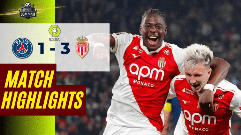 ไฮไลท์บอลวันนี้ ลีกเอิง ฝรั่งเศส 2025/26 เปแอสเช พบกับ โมนาโก 6/3/69