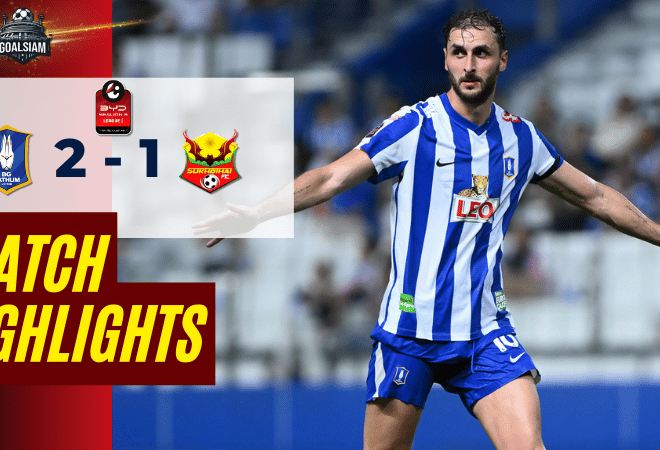 ไฮไลท์บอลวันนี้ BYD SEALION 6 ลีกหนึ่ง 2025/26 บีจี ปทุม ยูไนเต็ด พบกับ สุโขทัย เอฟซี 1/3/69