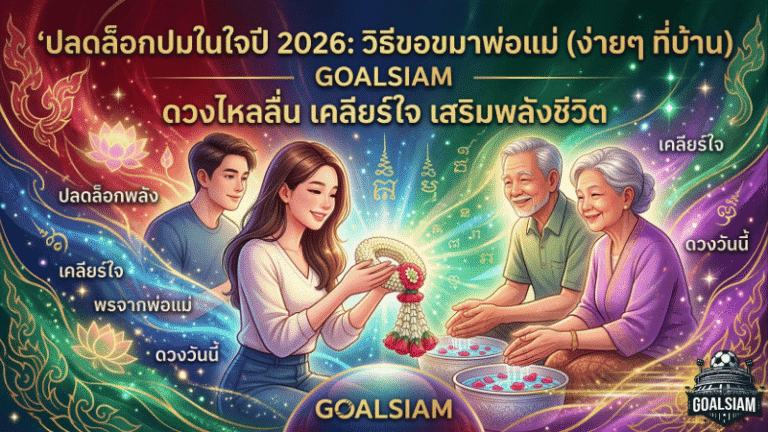 ปลดล็อกปมในใจแบบคนยุคใหม่ เปิดวิธีขอขมาพ่อแม่ปี 2026 กับ GOALSIAM ทำแล้วใจเบา ดวงวันนี้ไหลลื่นขึ้น