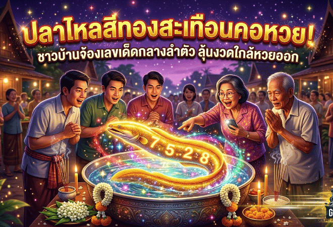 ปลาไหลสีทองสะเทือนคอหวย! GOALSIAM เปิดข่าวดังกลางทุ่งนาน้อย ชาวบ้านจ้องเลขเด็ดกลางลำตัว ลุ้นงวดใกล้หวยออก