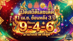 GOALSIAM เปิดสถิติเลขเด็ด 1 เม.ย. ย้อนหลัง 3 ปี ไทยรัฐ เดลินิวส์ บางกอกทูเดย์ ชี้ชัดเลขชน 9-4-6 มาแรงเข้าตาที่สุด