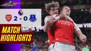 ไฮไลท์บอลวันนี้ พรีเมียร์ลีก อังกฤษ 2025/26 อาร์เซนอล พบ เอฟเวอร์ตัน 14/3/69