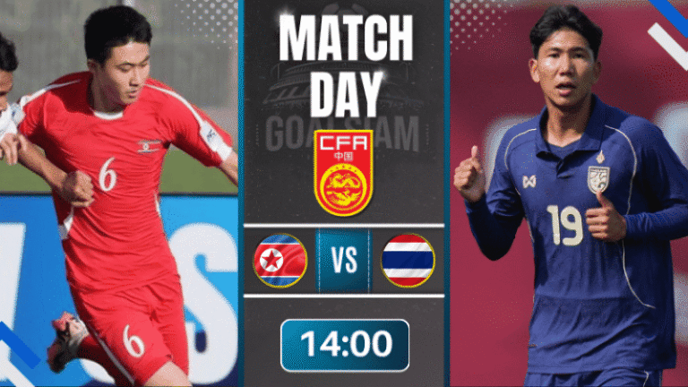 ดูบอลออนไลน์ ฟุตบอลสี่เส้า CFA Team China ถ่ายทอดสด เกาหลีเหนือ ยู-23 พบ ทีมชาติไทย ยู-23 31/3/69