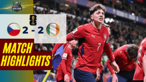 ไฮไลท์บอลวันนี้ ฟุตบอลโลก 2026 รอบคัดเลือก โซนยุโรป สาธารณรัฐเช็ก พบ ไอร์แลนด์ 26/3/69