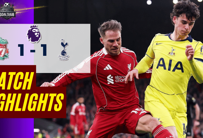 ไฮไลท์บอลวันนี้ พรีเมียร์ลีก อังกฤษ 2025/26 ลิเวอร์พูล พบ สเปอร์ส 15/3/69